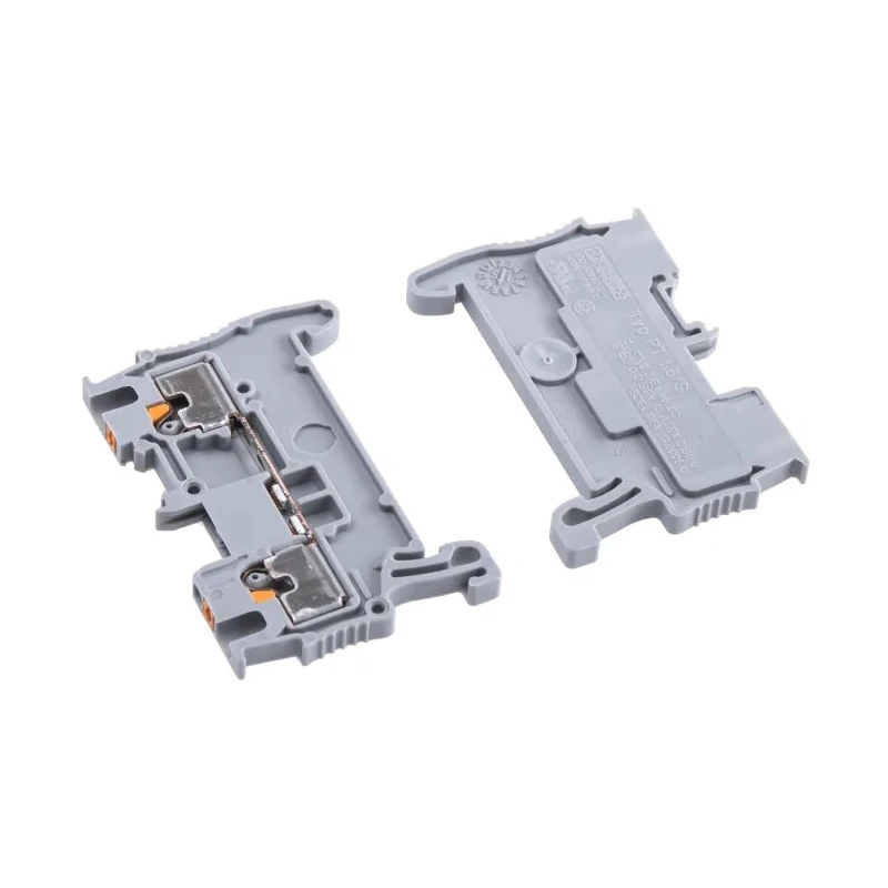 Phoenix Contact PT 1.5/S Series Feed Through Terminal Block Grey, 0.14mm² to 1.5mm², 1-Level, Push-in Termination 3208100
