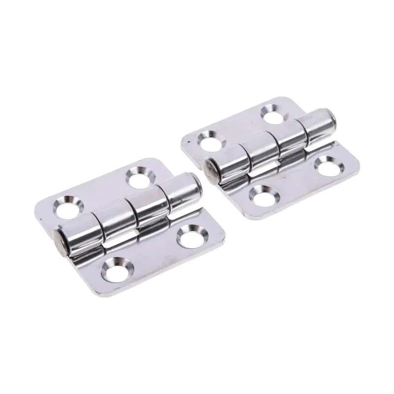 RS PRO Electro Polished Stainless Steel Butt Hinge, Fix Pin, Screw Fixing, 38 mm x 40 mm x 2 mm 749-1706