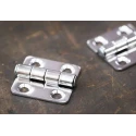 RS PRO Electro Polished Stainless Steel Butt Hinge, Fix Pin, Screw Fixing, 38 mm x 40 mm x 2 mm 749-1706