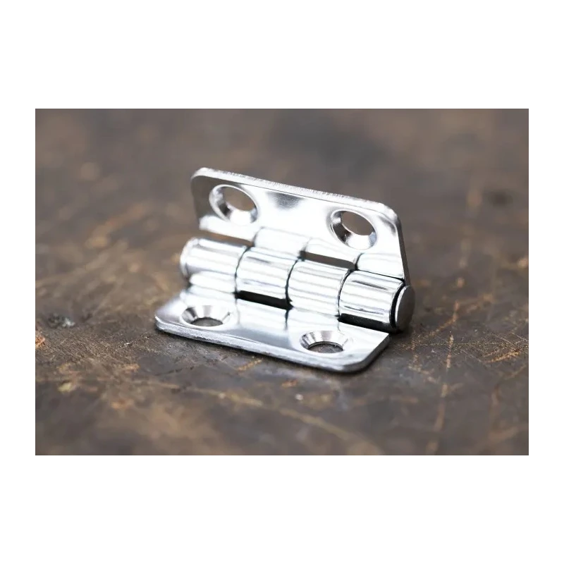 RS PRO Electro Polished Stainless Steel Butt Hinge, Fix Pin, Screw Fixing, 38 mm x 40 mm x 2 mm 749-1706