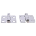 RS PRO Electro Polished Stainless Steel Butt Hinge, Fix Pin, Screw Fixing, 38 mm x 40 mm x 2 mm 749-1706