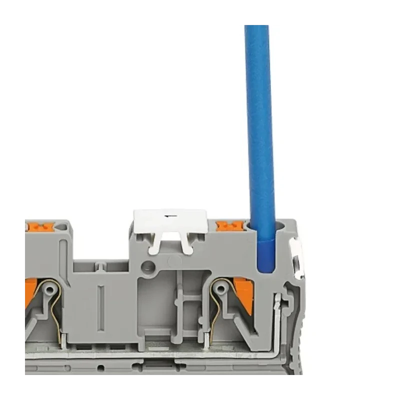 Phoenix Contact PT 1.5/S-TWIN Series Feed Through Terminal Block Grey 0.14mm² to 1.5 mm², 1-Level Push-in 3208155
