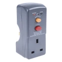 Masterplug RCD Plug Adapter, 13A 2 Pole, 240V AC ARCDKG