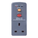 Masterplug RCD Plug Adapter, 13A 2 Pole, 240V AC ARCDKG