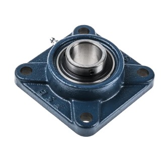 RS PRO 4 Hole Flange Bearing Unit 30 mm ID Cast Iron Bore UCF206
