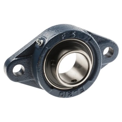 RS PRO 2 Hole Flange Bearing Unit, Cast Iron, 50 mm Inside Diameter, Bore Type Flange, Model UCFL210