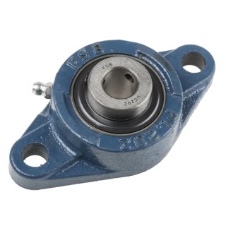 RS PRO 2 Hole Flange Bearing Unit 15 mm Inside Diameter Cast Iron UCFL202