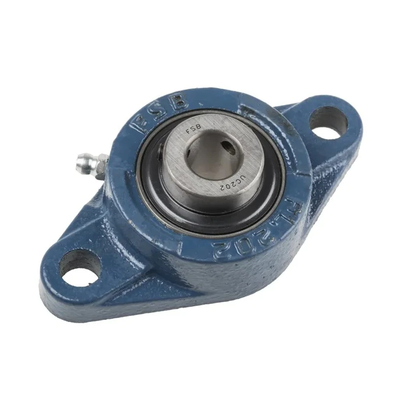 RS PRO 2 Hole Flange Bearing Unit 15 mm Inside Diameter Cast Iron UCFL202