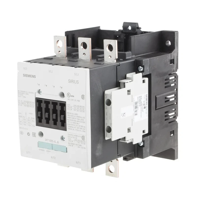 Siemens 3RT1 Safety Contactor 3-Pole 150 A 75 kW 400V AC Coil 3RT1055-6LA06