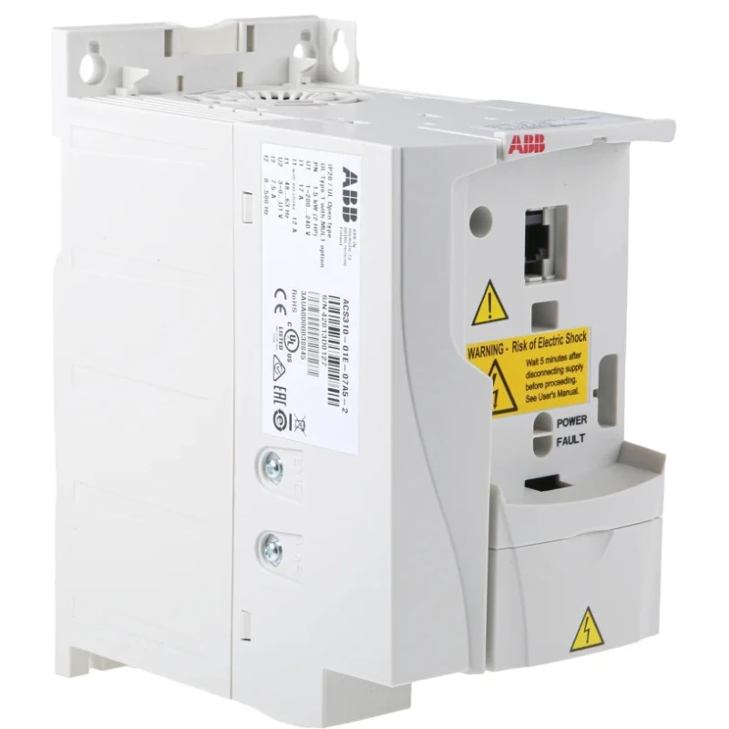 ABB Inverter Drive 1.5 kW 1 Phase 230V AC 7.5A Variable Speed Wall Mount IP20 ACS310 Series 