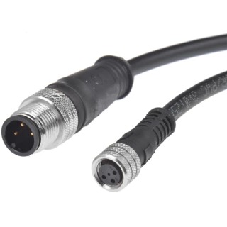 Brad from Molex Sensor Actuator Cable Female 3 Way Straight to Male 3 Way Straight, 3 m 1200878416