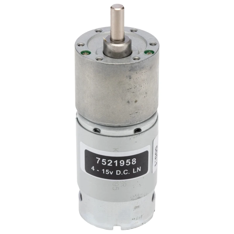 RS PRO Geared DC Motor, 11 W, 15 V DC, 4.5 V DC, 6000 g.cm Torque, 12 RPM, 6 mm Shaft Diameter 752-1958