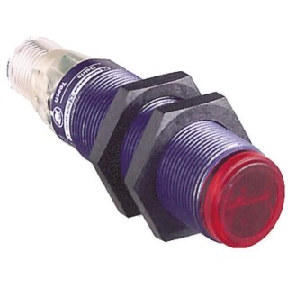 Telemecanique Sensors Retroreflective Photoelectric Barrel Sensor 2 m Detection Range PNP Output IP67 IP65 XUB9APBNM12