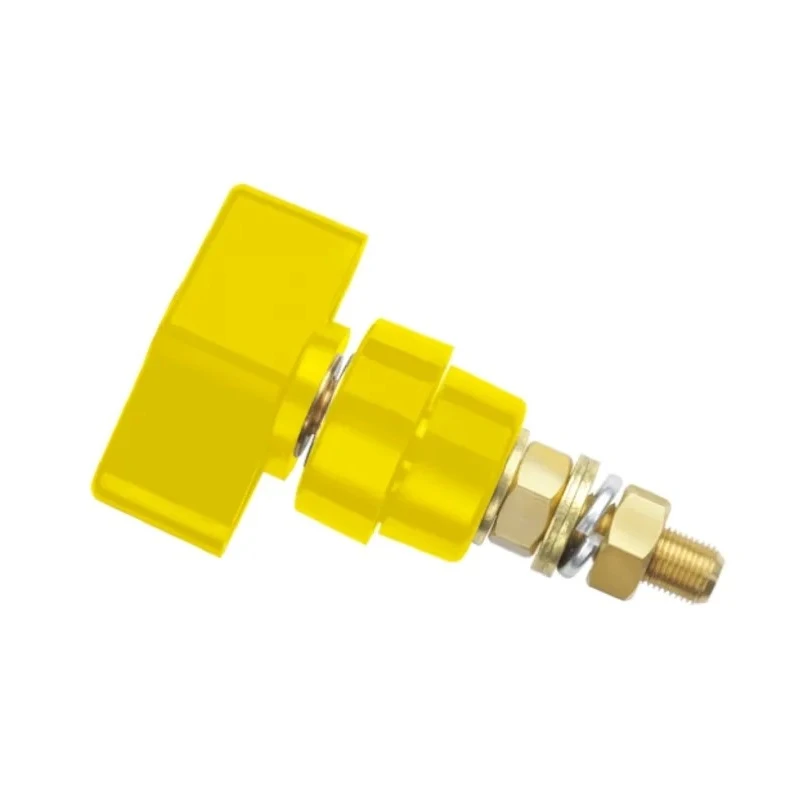 Schutzinger 4 mm Yellow Terminal Post, 1kV, M8 x 0.75 Thread, 100A POL 102 / GE