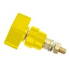 Schutzinger 4 mm Yellow Terminal Post, 1kV, M8 x 0.75 Thread, 100A POL 102 / GE