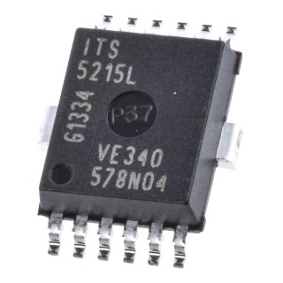 Infineon High Side Power Switch IC, 2 Outputs, 12-Pin SOIC, 5.5-16V, 3.1W Power Rating ITS5215LCUMA1