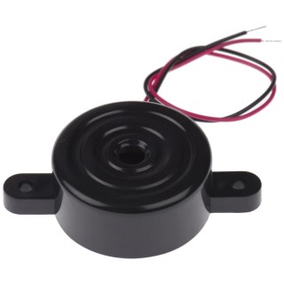 RS PRO 86 dB Panel Mount Continuous Internal 14.5 mm Piezo Buzzer Component 3 V dc Min 28V dc Max 754-2006