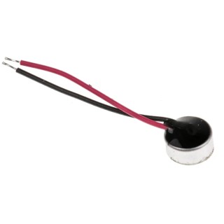 RS PRO 6 mm Omni-Directional Lead Wire Condenser Microphone -42dB Sensitivity 2V DC 20kHz Frequency 7542100P