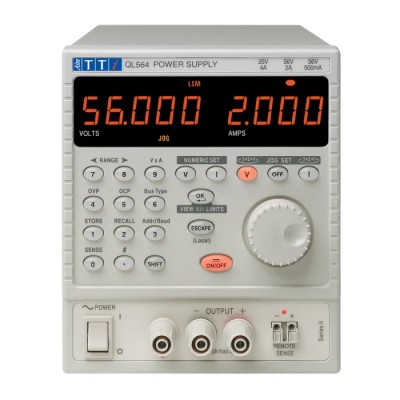 Aim-TTi Digital Bench Power Supply, 1-Output 25 V to 56 V, 112 W, 4 A Max QL564 SII