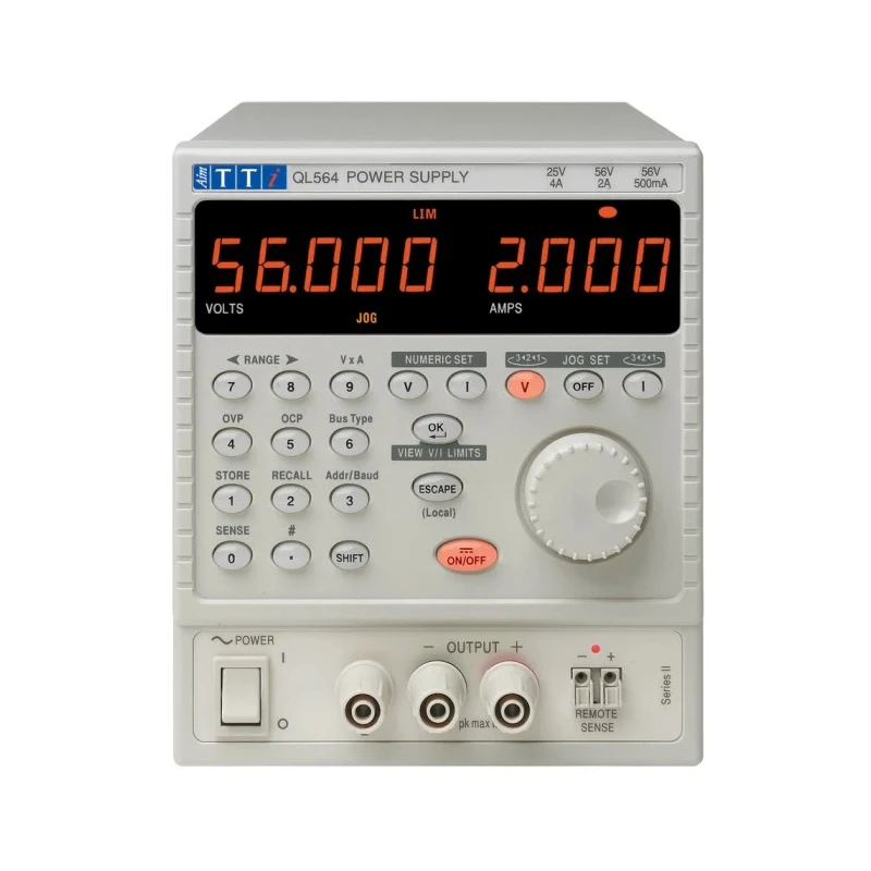 Aim-TTi Digital Bench Power Supply, 1-Output 25 V to 56 V, 112 W, 4 A Max QL564 SII