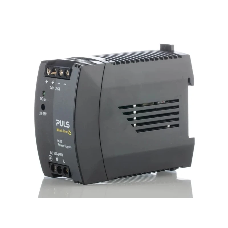 PULS MiniLine DIN Rail Power Supply 240V AC Input 28V DC Output 2.5A 60W ML60.241