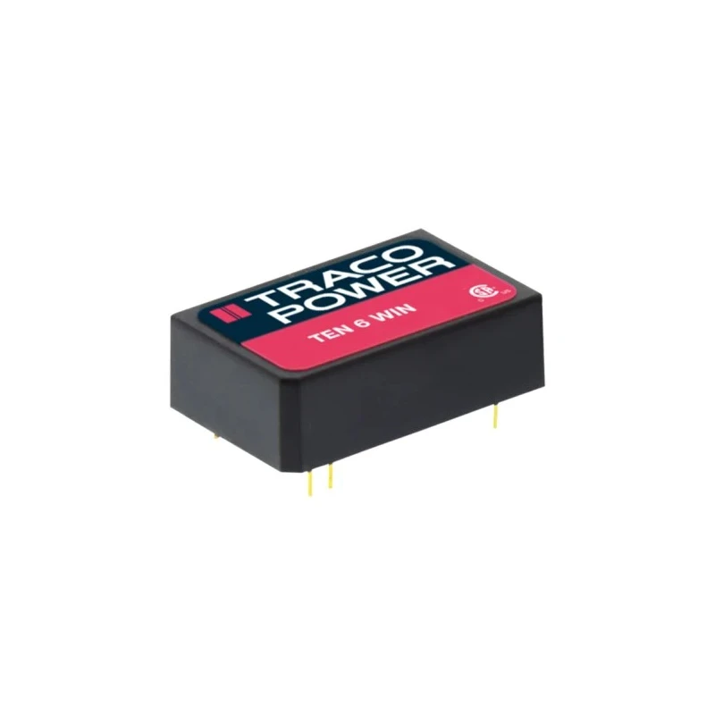 TRACOPOWER TEN 6WIN 6W Isolated DIP24 DC/DC Converter 3.3V DC Output 1.2A 9-36V DC Input 85°C Max Temp TEN 6-2410WIN