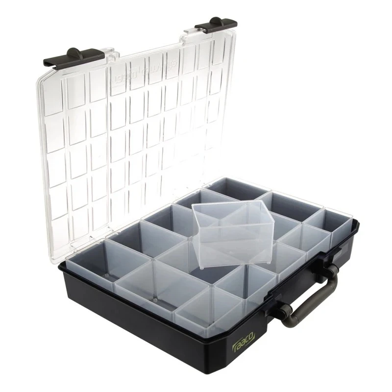 Raaco Adjustable Compartments Polycarbonate Polypropylene Compartment Box Blue 415mm x 330mm x 80mm 138536