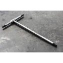 Facom T Metric Hex Key, Hex size 5 mm, Long Arm, Chrome Vanadium Steel, Chrome Finish 84TC.5