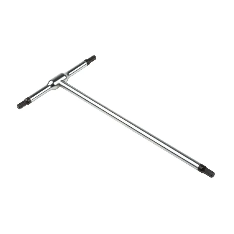 Facom T Metric Hex Key, Hex size 5 mm, Long Arm, Chrome Vanadium Steel, Chrome Finish 84TC.5
