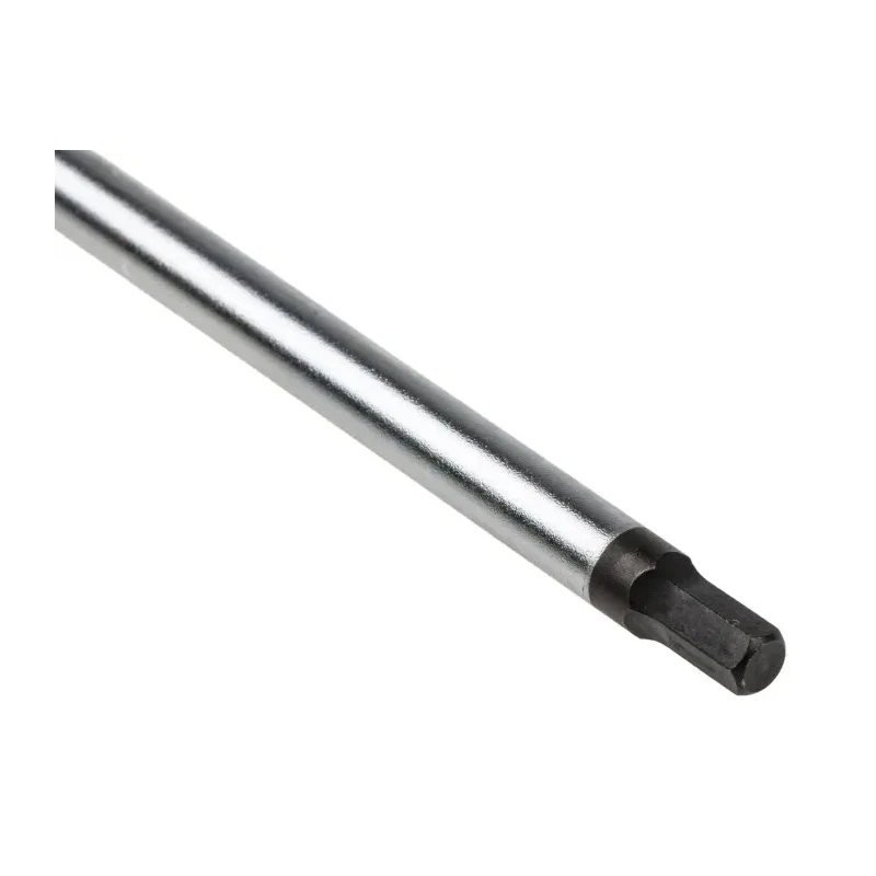 Facom T Metric Hex Key, Hex size 5 mm, Long Arm, Chrome Vanadium Steel, Chrome Finish 84TC.5