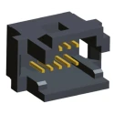 TE Connectivity AMPMODU System 50 Series Right Angle Through Hole PCB Header 40 Contacts 1.27 mm Pitch 2 Row 5-104069-6