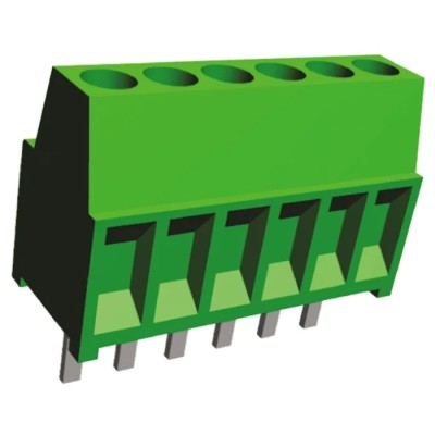 TE Connectivity Buchanan Series 6-Contact 2.54 mm Pitch 1 Row PCB Terminal Block 282834-6