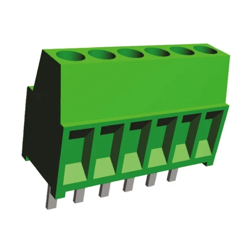 TE Connectivity Buchanan Series 6-Contact 2.54 mm Pitch 1 Row PCB Terminal Block 282834-6