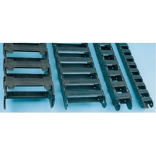 Igus Black Cable Trunking, Width 73mm x Depth 35mm, Length 1m, Minimum Bend Radius 150mm, Igumid G Material W73mm