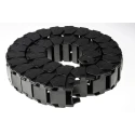 Igus e-chain Black Cable Trunking W48.5mm x D39mm, L1m Length, 63mm Minimum Bend Radius, Igumid G Material 17.3.063.0