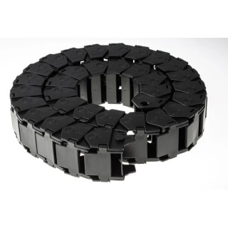 Igus e-chain Black Cable Trunking W48.5mm x D39mm, L1m Length, 63mm Minimum Bend Radius, Igumid G Material 17.3.063.0