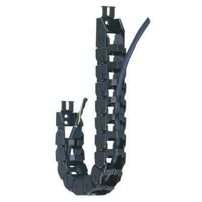 Igus Cable Chain Trunking Black, W48.2mm x D19.3mm, Length 1m, 48mm Minimum Bend Radius, Igumid NB E08.40.048.0