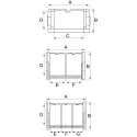 Igus Cable Chain Trunking Black, W48.2mm x D19.3mm, Length 1m, 48mm Minimum Bend Radius, Igumid NB E08.40.048.0