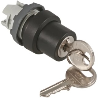 ABB Modular 2-position Key Switch Head, Latching, 22 mm Cutout 1SFA611281R1001 M2SSK2-101