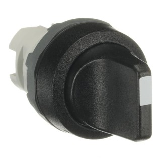 ABB Modular Series 2 Position Selector Switch Head, 22 mm Cutout, Black Handle, IP66, IP67 1SFA611200R1006 M2SS1-10B