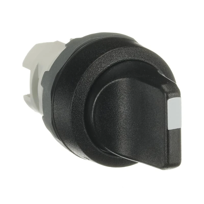 ABB Modular Series 2 Position Selector Switch Head, 22 mm Cutout, Black Handle, IP66, IP67 1SFA611200R1006 M2SS1-10B
