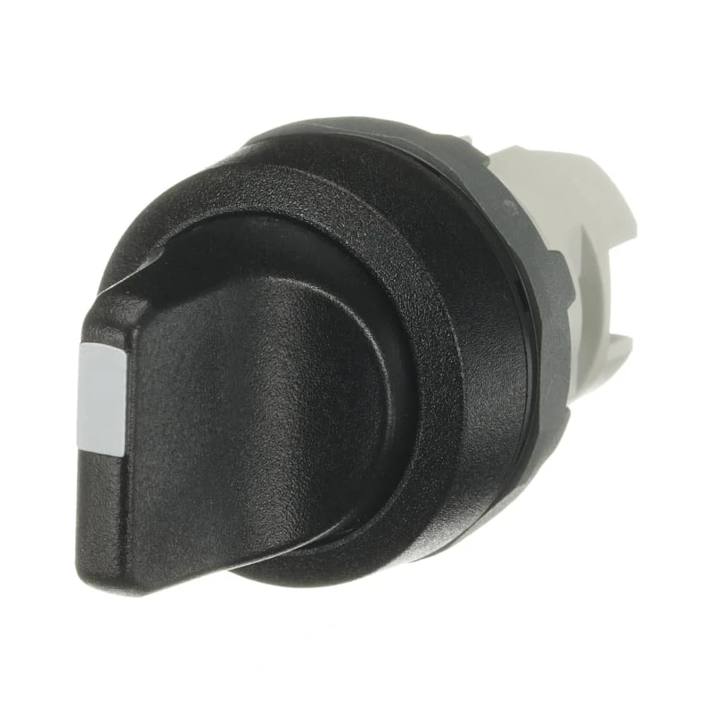 ABB Modular Series 2 Position Selector Switch Head, 22 mm Cutout, Black Handle, IP66, IP67 1SFA611200R1006 M2SS1-10B
