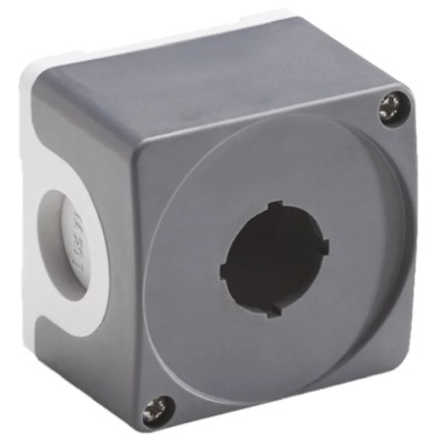 ABB Grey Plastic Modular Push Button Enclosure 1 Hole 22 mm Diameter 1SFA611811R1000 MEP1-0