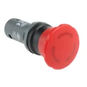 ABB 1SFA Series Twist Release Emergency Stop Push Button, Panel Mount, 22.5 mm Cutout, 1 NC Contact, IP69K IP67 CE4T-10R-01