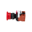 Omron A22E Series Turn Reset Illuminated Emergency Stop Push Button Panel Mount 22mm Cutout 2 NC IP65 A22EL-M-24A-02