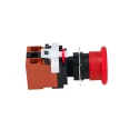 Omron A22E Series Turn Reset Illuminated Emergency Stop Push Button Panel Mount 22mm Cutout 2 NC IP65 A22EL-M-24A-02
