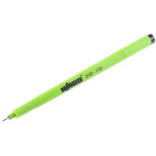 WAGO Extra Fine Tip Black Fibre Tip Marker Pen Permanent Ink Japan 210-110