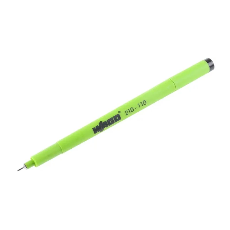 WAGO Extra Fine Tip Black Fibre Tip Marker Pen Permanent Ink Japan 210-110