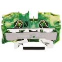 WAGO Earth Terminal Block Yellow Green 10mm² 1-Level Cage Clamp TOPJOB S Series 2010-1207