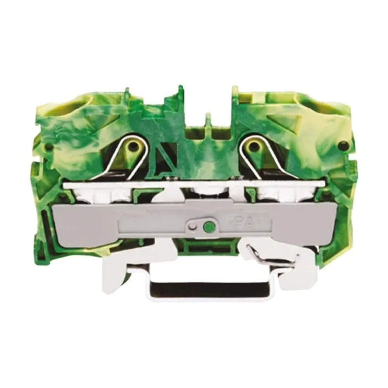 WAGO Earth Terminal Block Yellow Green 10mm² 1-Level Cage Clamp TOPJOB S Series 2010-1207